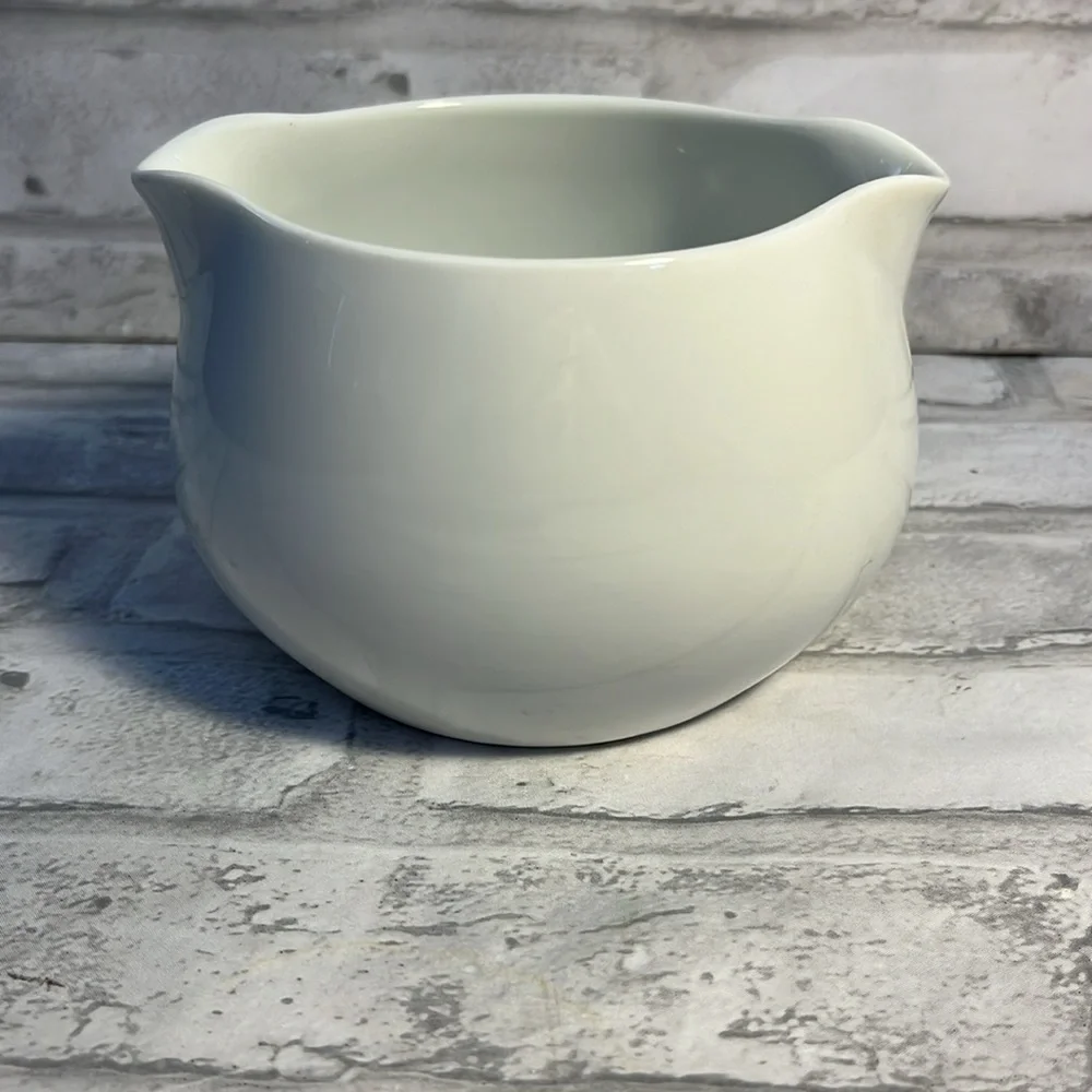 Vintage Noritake double spout gravy bowl cookin serve China white 107 Angela